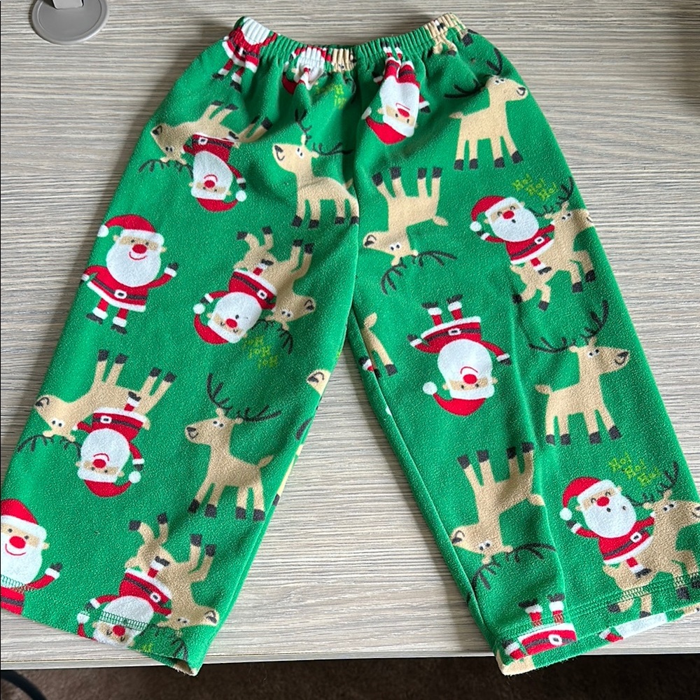 Christmas Santa and Reindeer Pajama Bottoms